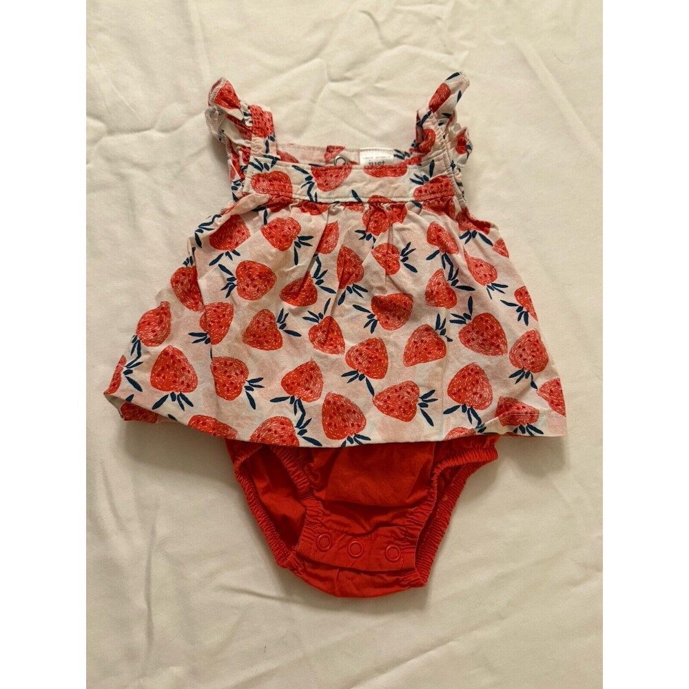 Carters strawberry romper newborn
